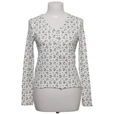 Henley shirt (Wit, Meerkleurig) van MyWear Woman Katoen, Elastaan