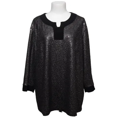 Pull-over (Argent, Noir) de Couture Line Élasthane, Polyester