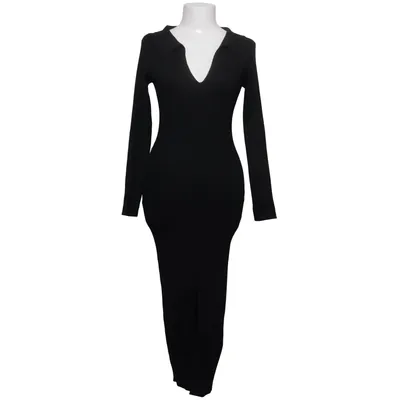 Maxi jurk (Zwart) van GiorGia Katoen, Viscose