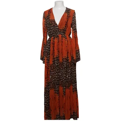 Maxi jurk (Oranje, Bruin) van Glamaker Elastaan, Polyester