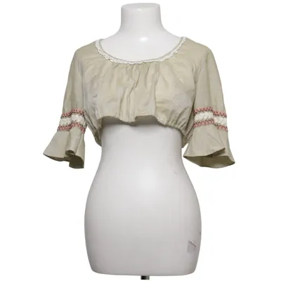 Dirndl blouse (Beige) from Diolen Cotton, Polyester