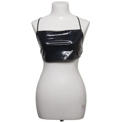 Crop top (Svart) från Urban Outfitters Polyester, Polyuretan