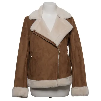 Shearling Jacke (Braun, Weiß) von Springfield Polyester