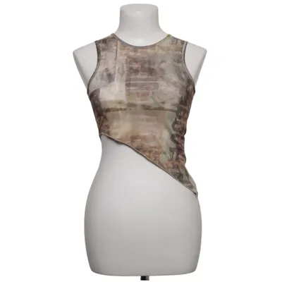 Crop top (Brown, Multicolored) from Edikted Elastane, Polyester