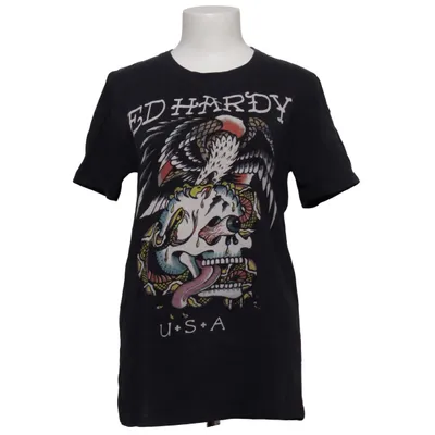 T-shirt (Schwarz) von Ed Hardy Baumwolle