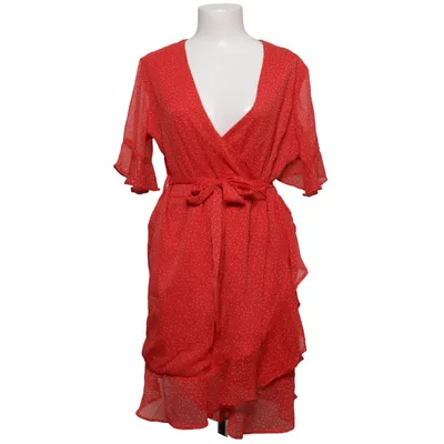 Omlottklänning (Röd, Vit) från Neon Rose Polyester