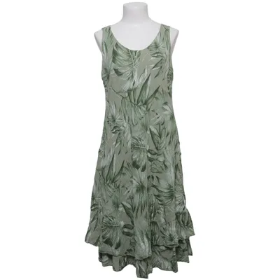Jurk (Groen) van Liberty Woman Katoen, Elastaan, Viscose