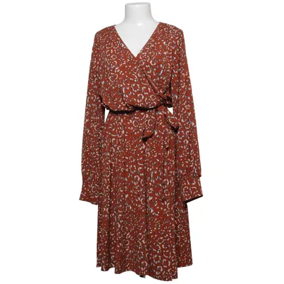 Maxikjole (Brun, Flerfarvet) fra Black Story Elastan, Polyester