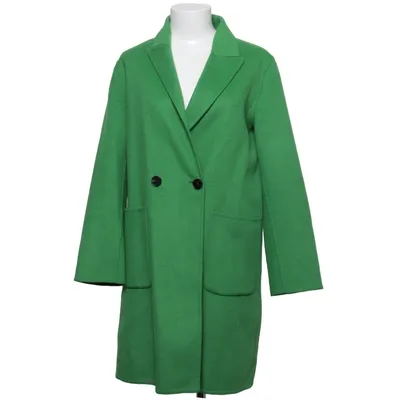 Frakke (Grøn) fra Zara Polyester, Viscose, Uld