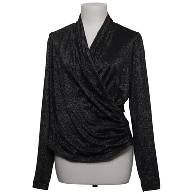 Wickelbluse (Grau) von InWear Elasthan, Metallfaser, Polyamid, Polyester, Viskose