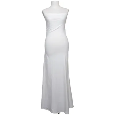 Robe longue (Blanc) de Shein Élasthane, Polyester