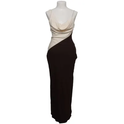 Maxi jurk (Wit, Bruin) van Zara Polyester