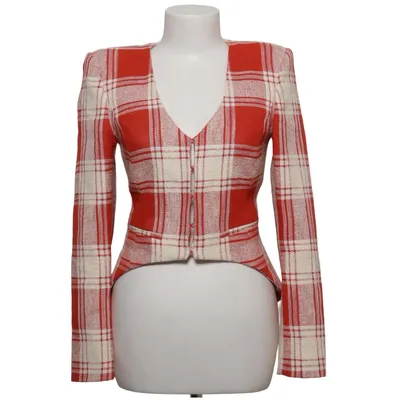 Blazer (Rood, Wit) van Zara Viscose