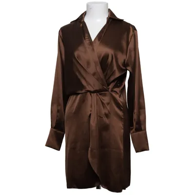 Wrap dress (Brown) from Giulia Polyester