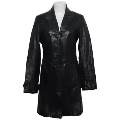 Veste longue en cuir (Noir) de Redskins Cuir