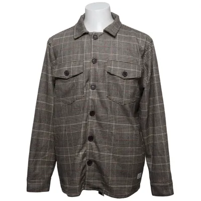 Surchemise (Clipper Big Brown Check Ls Shirt) de Gabba Élasthane, Polyester, Viscose