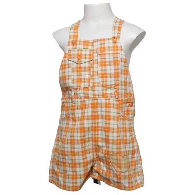 Tuinbroek (Oranje, Wit) van Jinglers Katoen