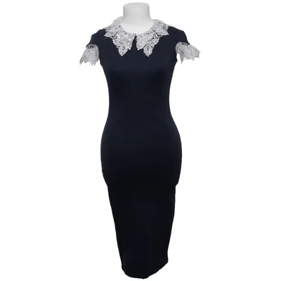 Robe (Bleu, Blanc) de Lydia Bright Élasthane, Polyester, Viscose