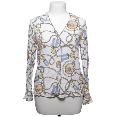 Blouse (Wit, Blauw, Bruin) van Rich & Royal Viscose