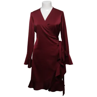 Wrap dress (Red) from Daisy Grace Polyester