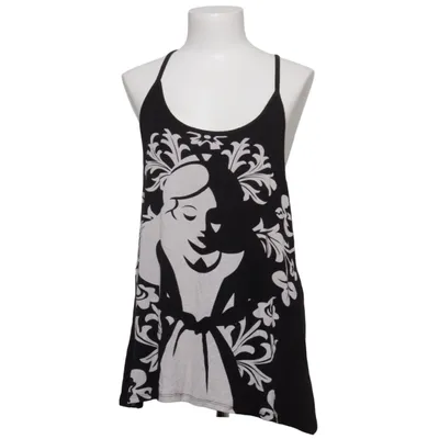 Tank Top (Black, White) from Disney Elastane, Viscose