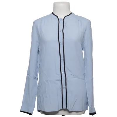 Blouse (Blauw) van Custommade Zijde, Viscose