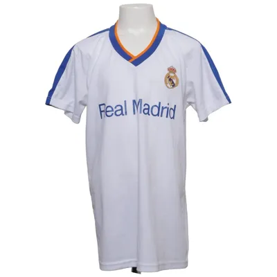 Fotbollströja (Vit, Blå, Gul) från Real Madrid Polyester