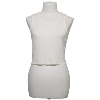 Crop top (Wit) van Hudson North Elastaan, Modal