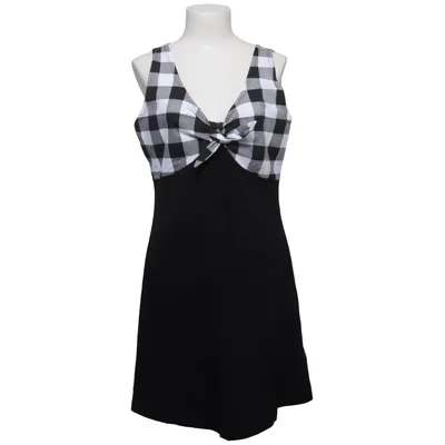 Dress (Black, White) from Rock Rebel by EMP Cotton, Elastane