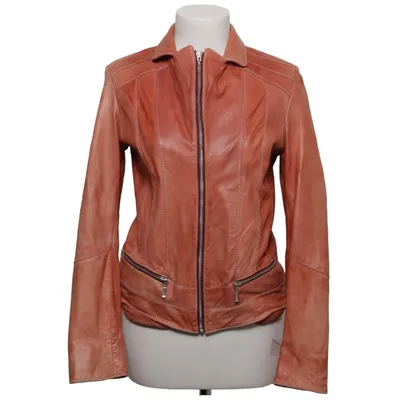 Leren blazer (Bruin) van Goldstein Leer, Polyester