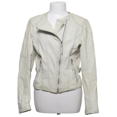 Veste de motard (Beige) de Gatto Cuir