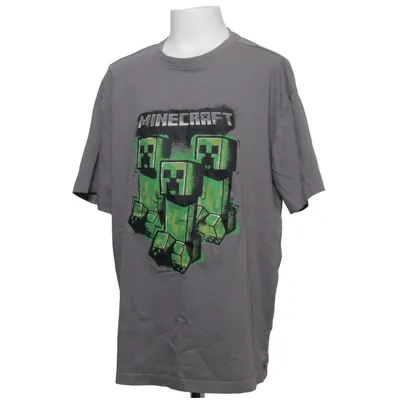 T-shirt (Grå, Grön) från Minecraft Bomull