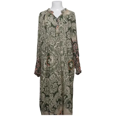 Maxikjole (Grøn, Beige, Brun) fra Marta Viscose