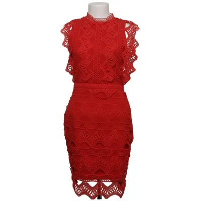Robe de cocktail (Rouge) de Lucy Wang Élasthane, Polyester