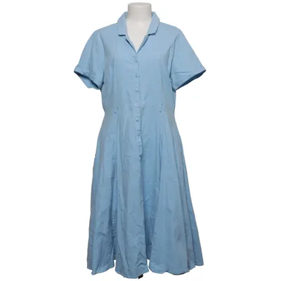 Blusenkleid (Blau) von Collectif Baumwolle, Elasthan