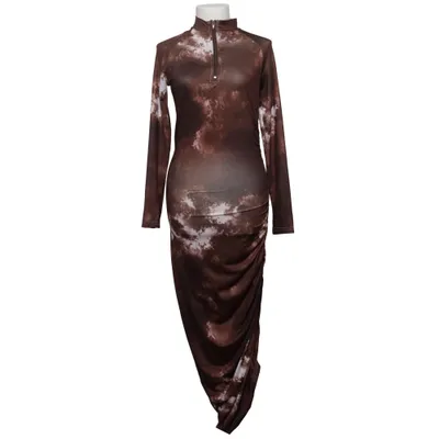 Maxi dress (Brown, White) from Dennis Maglic Cotton, Polyester