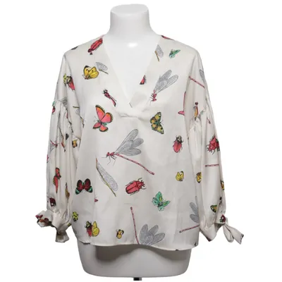 Blouse (White, Multicolored) from Zara Basic Polyester