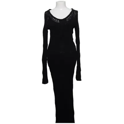 Maxikjole (Sort) fra H&M Premium Quality Bomuld, Polyamid, Silke, Lyocell, Viscose