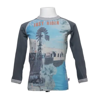 Långärmad t-shirt (Blå, Grå, Flerfärgad) från Molo Bomull, Elastan