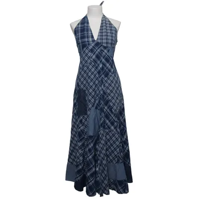 Halterneck dress (Blue, White) from Polo Ralph Lauren Cotton