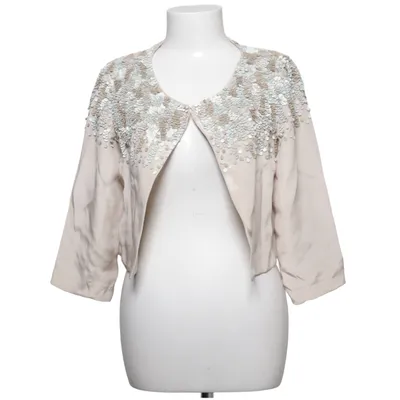 Bolero (Beige, Silver) from Warehouse Leather, Silk, Viscose