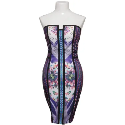 Dress (Multicolored, Purple) from Wow Couture Elastane, Polyester
