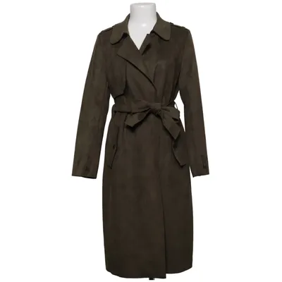 Trench coat (Green) from Zara Outerwear Elastane, Polyester