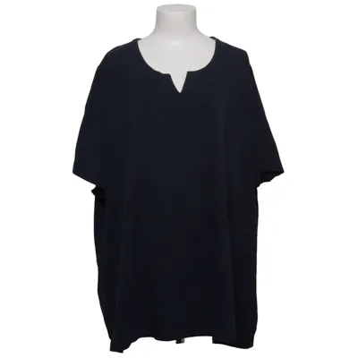 T-shirt (Blauw) van Ulla Popken Katoen, Elastaan