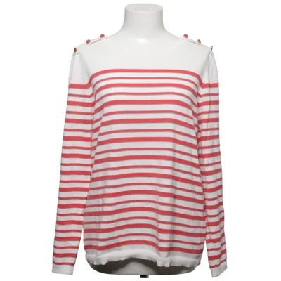 Sweater (White, Red) from Damart Cotton, Metallic fiber, Polyester