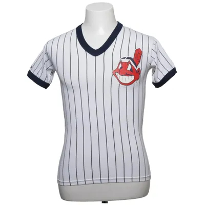 Maillot de baseball (Blanc, Bleu) de Majestic Coton, Polyester