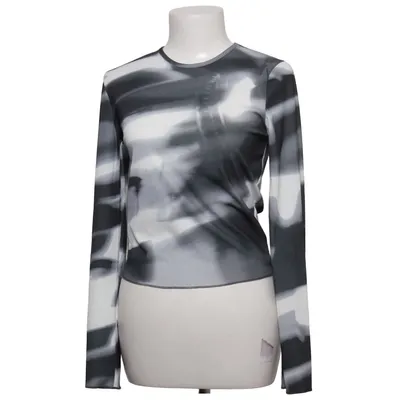 Top (Zwart, Wit, Grijs) van Bershka Elastaan, Polyester