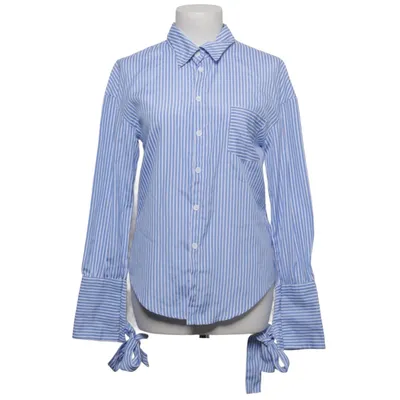 Shirt (Blue, White) from Haoduoyi