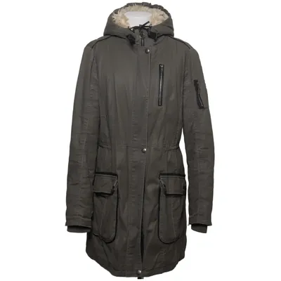 Parkas (Grå, Beige) från Jofama Akryl, Bomull, Elastan, Skinn, Polyester