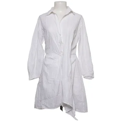 Robe portefeuille (Blanc) de Maje Coton, Fibre métallique, Viscose